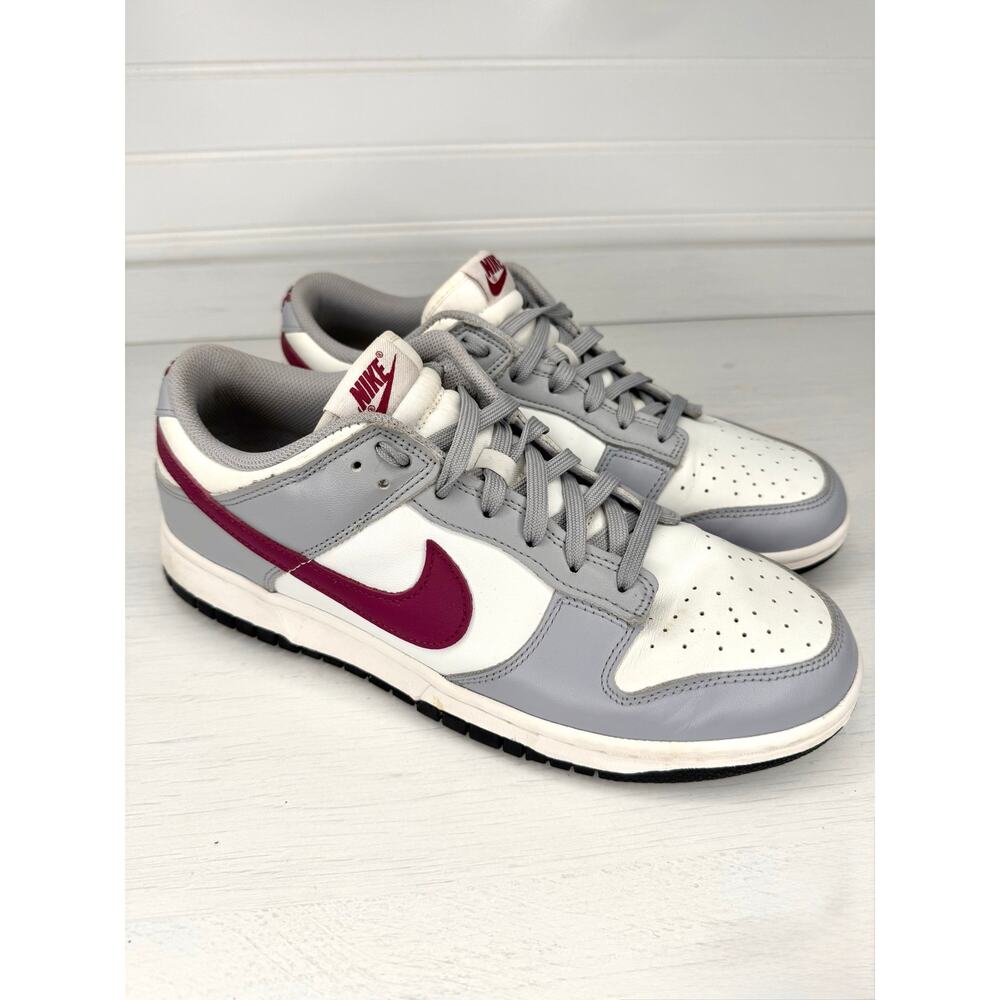 Nike Dunk Low Pale Ivory Rosewood Women 11.5 Men 10 | Gray Burgundy DD1503-122 - Picture 2 of 7